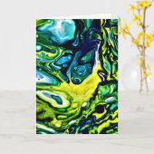 Abstrakte Farbstudie 313, Karte (Gelbe Blume)