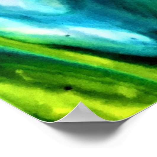 Abstrakte Farbstudie 313, Poster (Ecke)