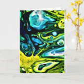 Abstrakte Farbstudie 314, Karte (Gelbe Blume)