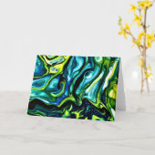 Abstrakte Farbstudie 315, Karte (Gelbe Blume)