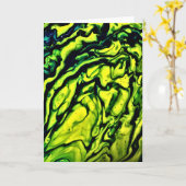 Abstrakte Farbstudie 316, Karte (Gelbe Blume)