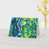 Abstrakte Farbstudie 317, Karte (Gelbe Blume)