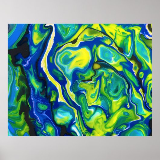 Abstrakte Farbstudie 317, Poster (Vorne)