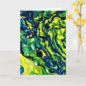 Abstrakte Farbstudie 318, Karte (Gelbe Blume)