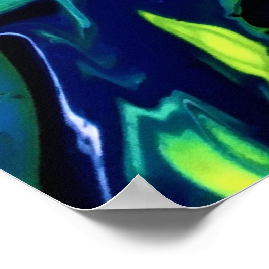 Abstrakte Farbstudie 318, Poster (Ecke)