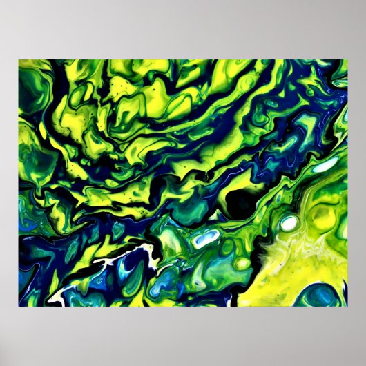 Abstrakte Farbstudie 318, Poster (Vorne)