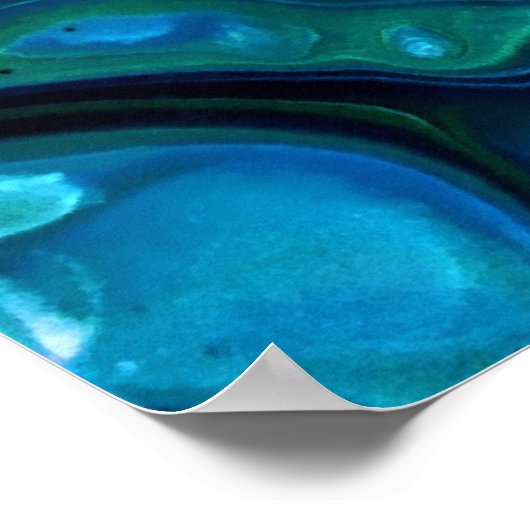 Abstrakte Farbstudie 319, Poster (Ecke)