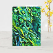 Abstrakte Farbstudie 320, Karte (Gelbe Blume)