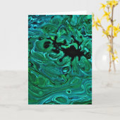 Abstrakte Farbstudie 321, Karte (Gelbe Blume)