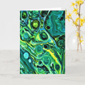 Abstrakte Farbstudie 323, Karte (Gelbe Blume)