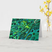 Abstrakte Farbstudie 325, Karte (Gelbe Blume)