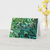 Abstrakte Farbstudie 327, Karte (Gelbe Blume)