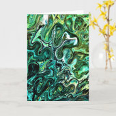 Abstrakte Farbstudie 327, Karte (Gelbe Blume)