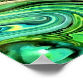 Abstrakte Farbstudie 327, Poster (Ecke)