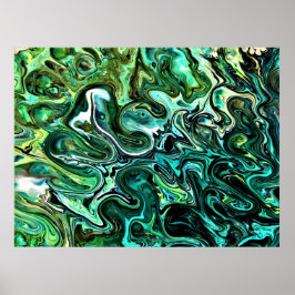 Abstrakte Farbstudie 327, Poster