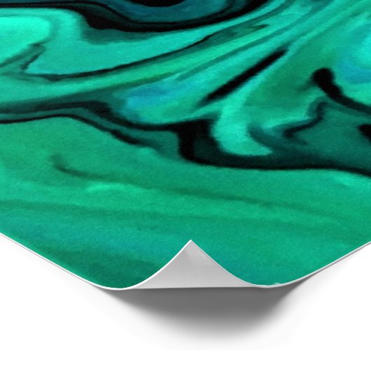 Abstrakte Farbstudie 328, Poster (Ecke)