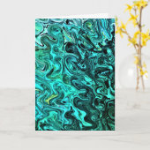 Abstrakte Farbstudie 329, Karte (Gelbe Blume)