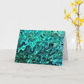 Abstrakte Farbstudie 329, Karte (Gelbe Blume)