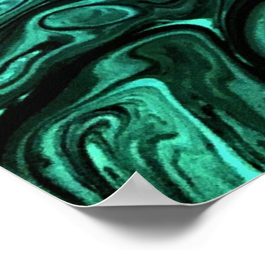 Abstrakte Farbstudie 329, Poster (Ecke)