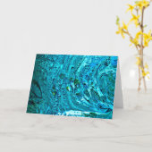 Abstrakte Farbstudie 32, Karte (Gelbe Blume)