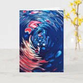 Abstrakte Farbstudie 330, Karte (Gelbe Blume)