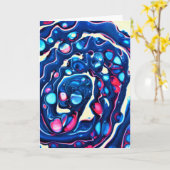 Abstrakte Farbstudie 331, Karte (Gelbe Blume)