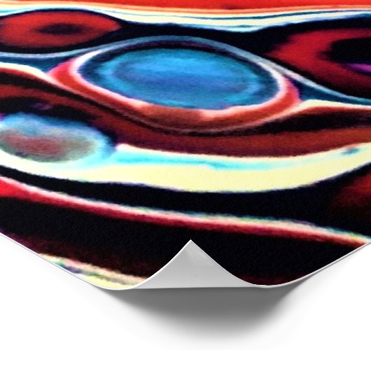 Abstrakte Farbstudie 332, Poster (Ecke)