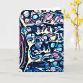 Abstrakte Farbstudie 334, Karte (Gelbe Blume)