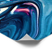 Abstrakte Farbstudie 334, Poster (Ecke)