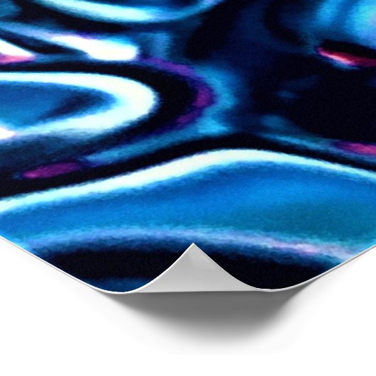 Abstrakte Farbstudie 334, Poster (Ecke)