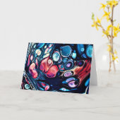 Abstrakte Farbstudie 335, Karte (Gelbe Blume)