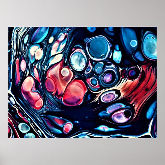 Abstrakte Farbstudie 335, Poster (Vorne)