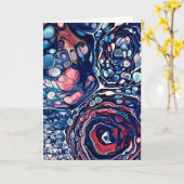 Abstrakte Farbstudie 336, Karte (Gelbe Blume)