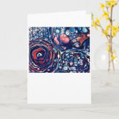 Abstrakte Farbstudie 336, Karte (Gelbe Blume)