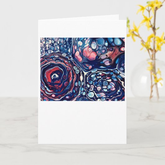 Abstrakte Farbstudie 336, Karte (Gelbe Blume)