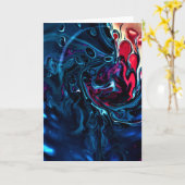 Abstrakte Farbstudie 337, Karte (Gelbe Blume)