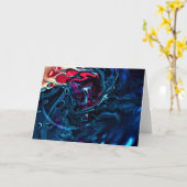 Abstrakte Farbstudie 337, Karte (Gelbe Blume)