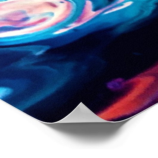 Abstrakte Farbstudie 339, Poster (Ecke)