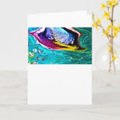 Abstrakte Farbstudie 33, Karte (Gelbe Blume)