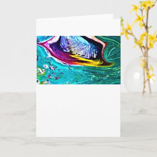 Abstrakte Farbstudie 33, Karte (Gelbe Blume)