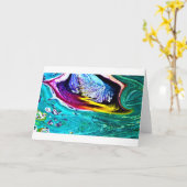 Abstrakte Farbstudie 33, Karte (Gelbe Blume)