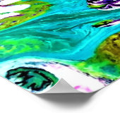 Abstrakte Farbstudie 33, Poster (Ecke)