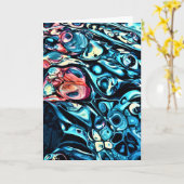 Abstrakte Farbstudie 340, Karte (Gelbe Blume)