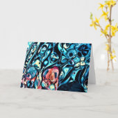 Abstrakte Farbstudie 340, Karte (Gelbe Blume)