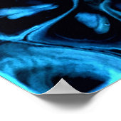 Abstrakte Farbstudie 340, Poster (Ecke)