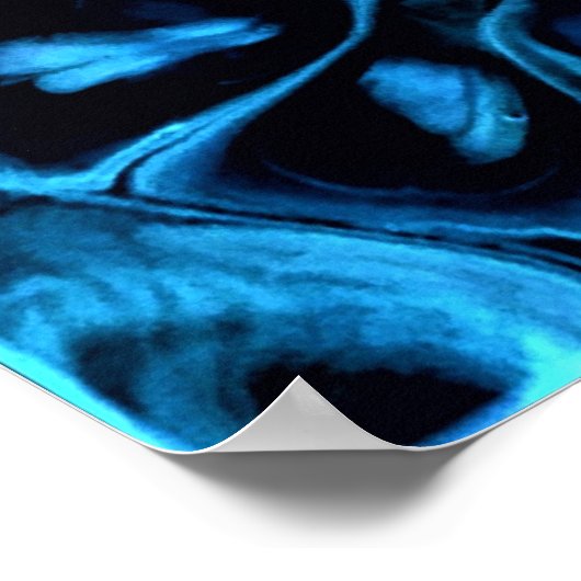 Abstrakte Farbstudie 340, Poster (Ecke)