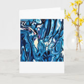 Abstrakte Farbstudie 342, Karte (Gelbe Blume)