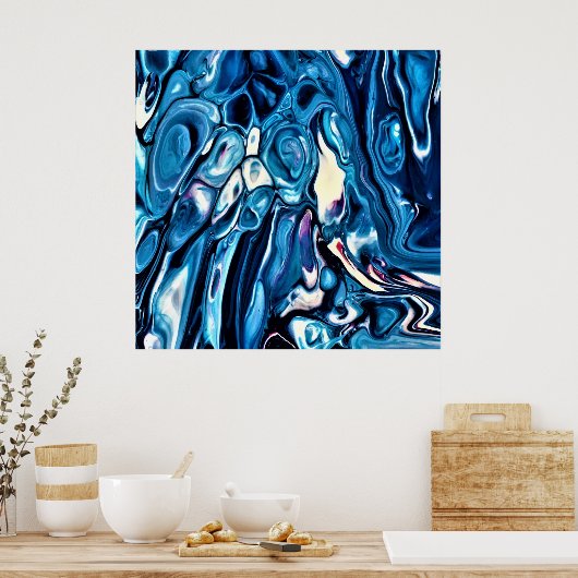 Abstrakte Farbstudie 342, Poster (Küche)