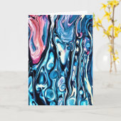 Abstrakte Farbstudie 343, Karte (Gelbe Blume)