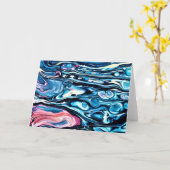 Abstrakte Farbstudie 343, Karte (Gelbe Blume)